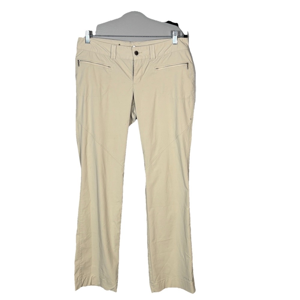 Columbia Pants Womens Size 2 Long Beige Omni-Shield Fishing Hiking Outdoor